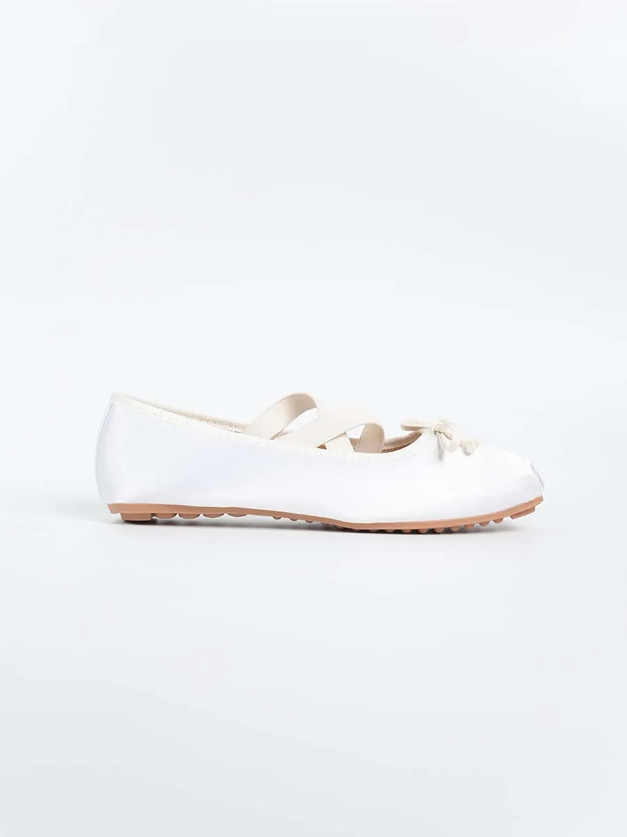 Allegra Ballerina Ribbon Flats