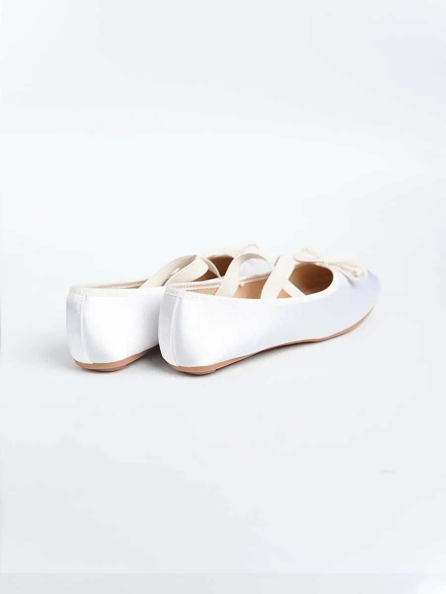 Allegra Ballerina Ribbon Flats