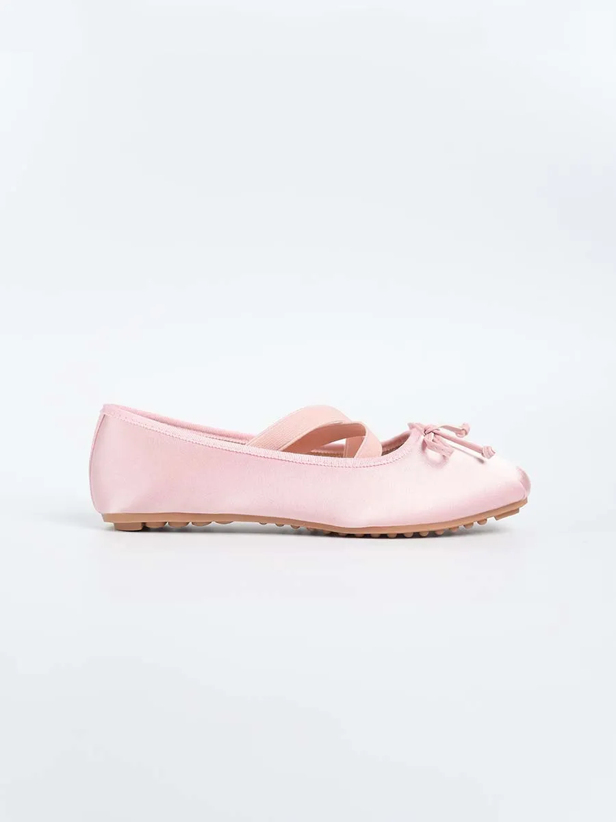 Allegra Ballerina Ribbon Flats