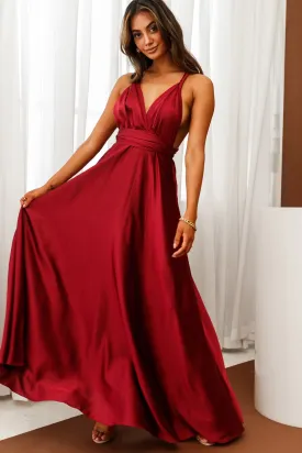 Ariana Multiway Maxi Dress Wine