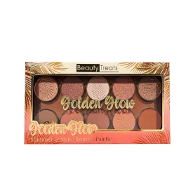 Beauty Treats -  Golden Glow Shimmer & Matte Bronzer Palette