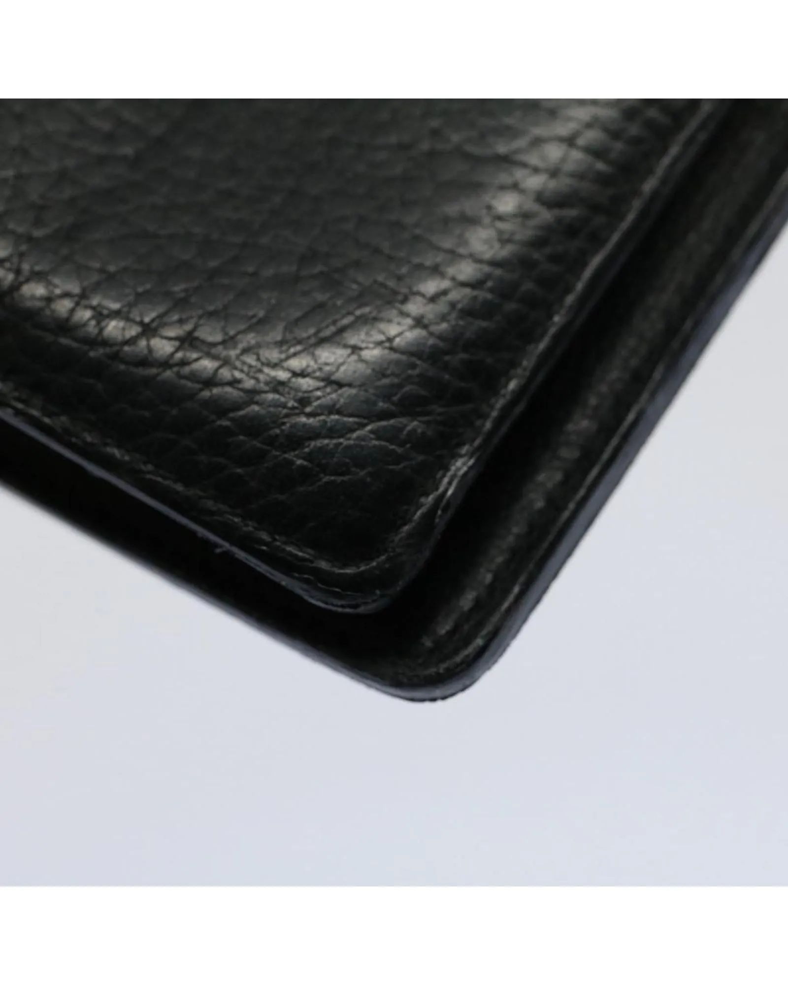 Bifold Wallet in Taurillon Leather - Noir