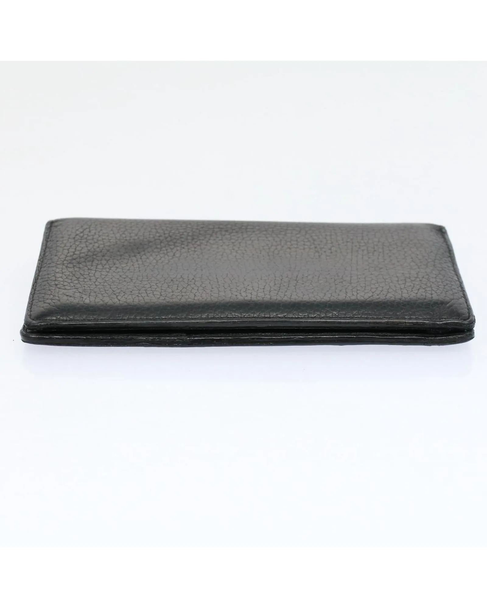 Bifold Wallet in Taurillon Leather - Noir