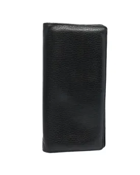 Bifold Wallet in Taurillon Leather - Noir