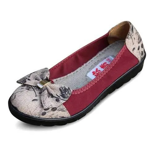 Bowknot Casual Round Toe Flats Loafers