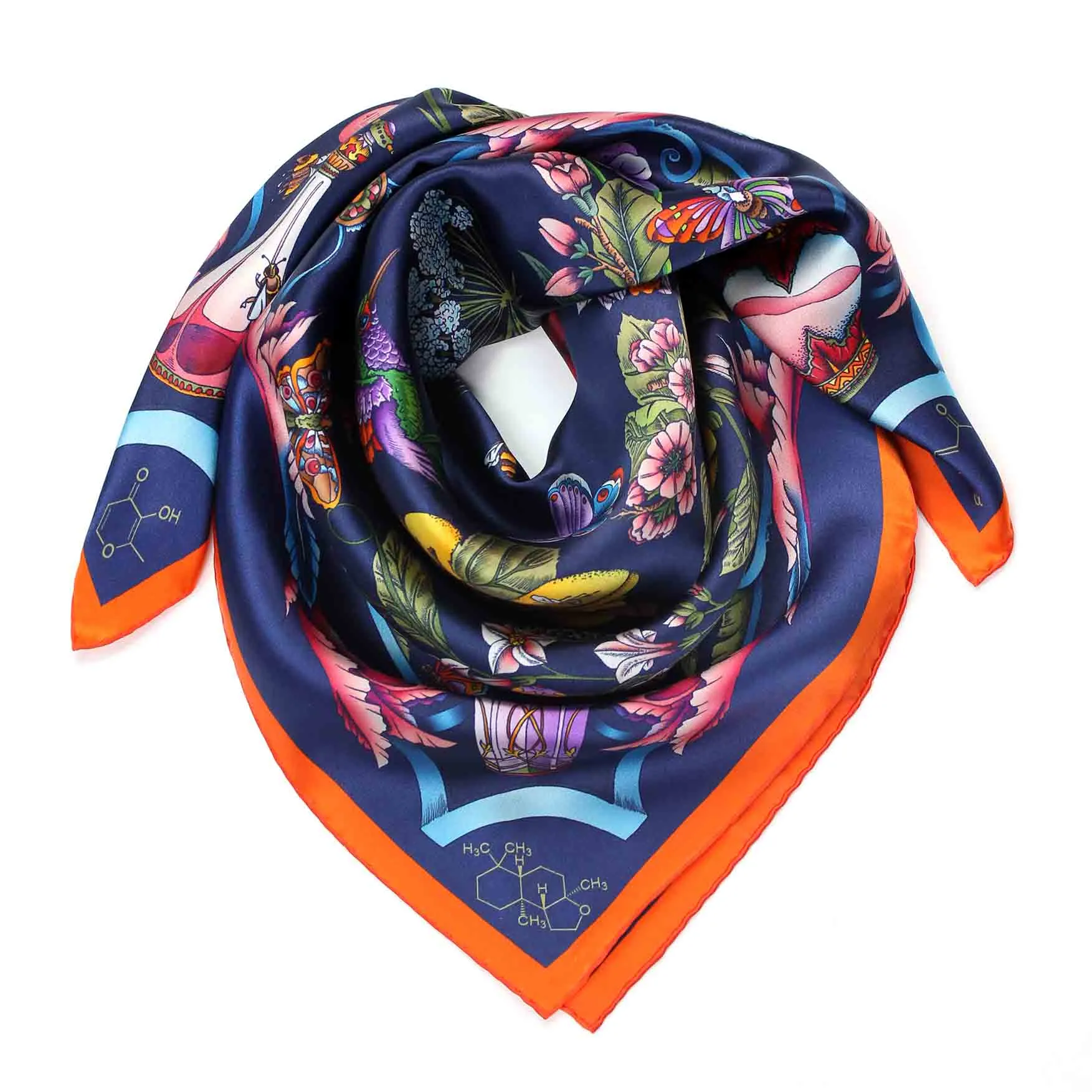 Edens Garden Blue Scarf