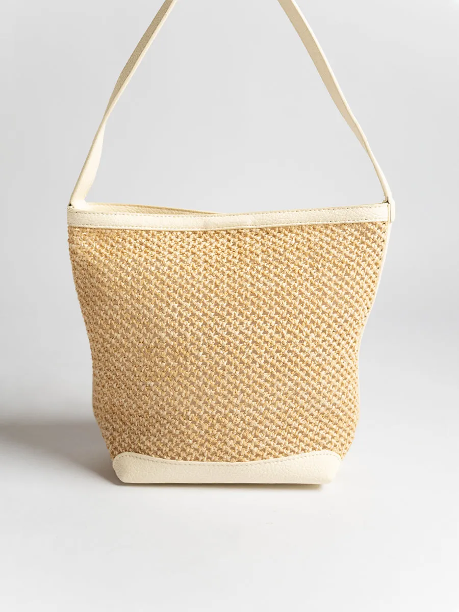 Felicia Raffia Tote Bag