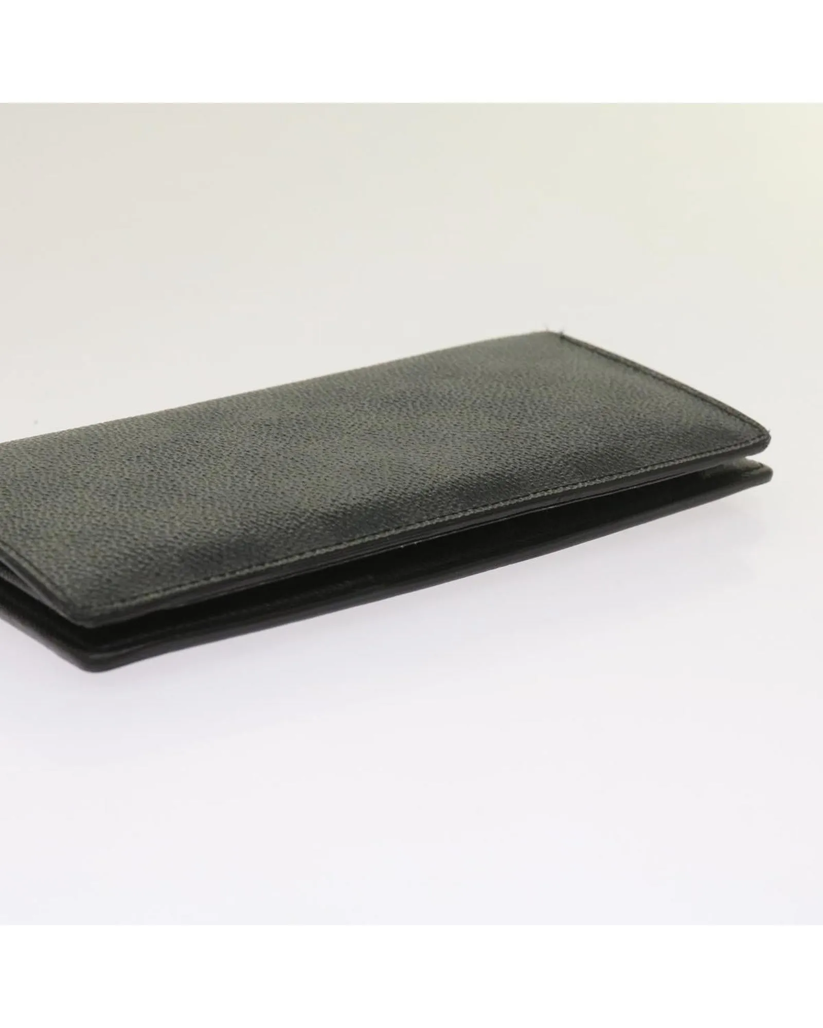 Graphite Long Wallet with Multiple Compartments and Card Slots