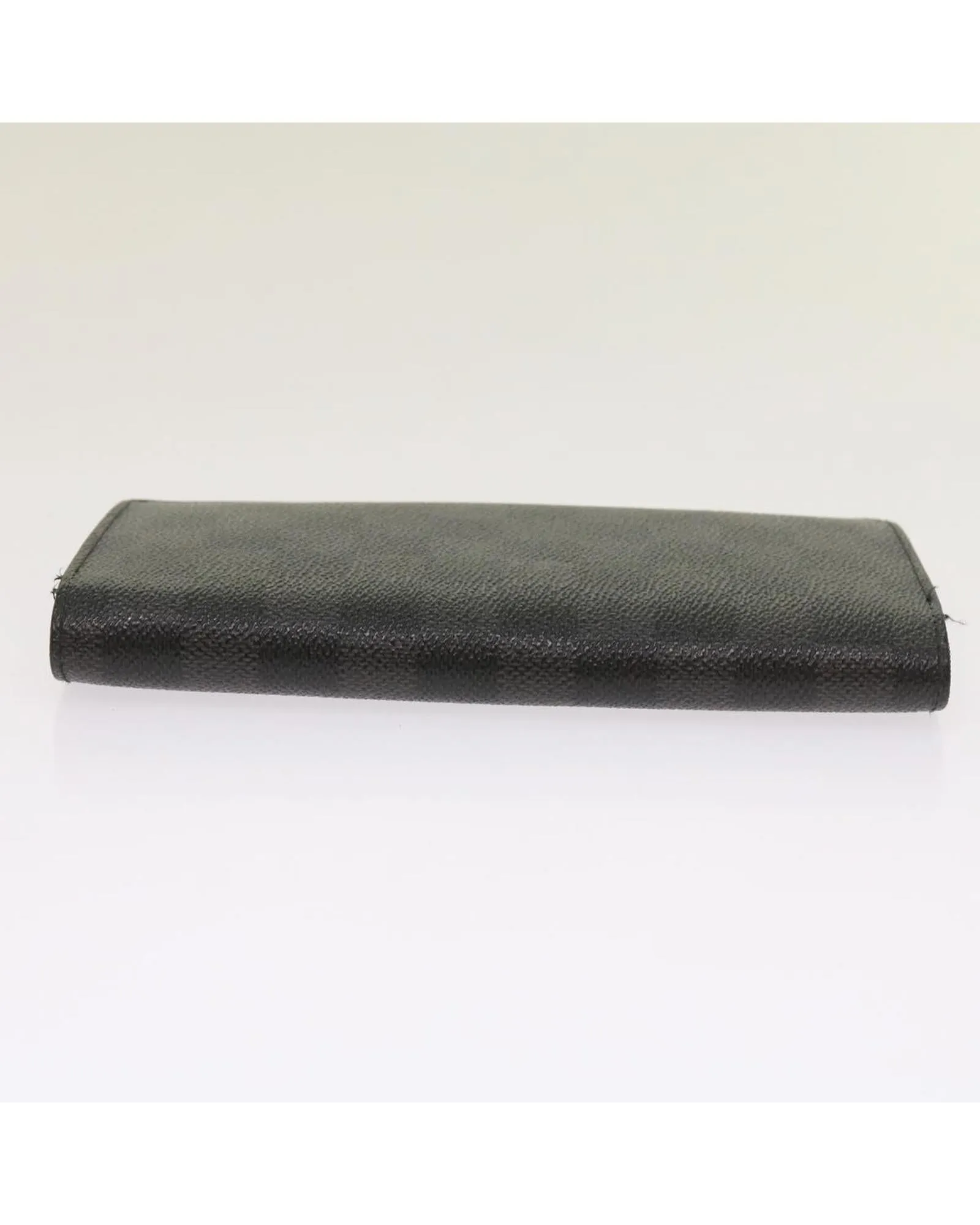 Graphite Long Wallet with Multiple Compartments and Card Slots