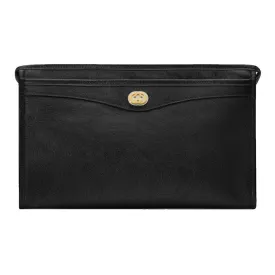 Gucci Morpheus Black Fluffy Calf Leather Cosmetic Pouch Bag