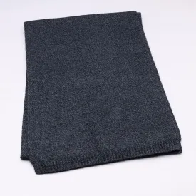 I'm WRAPPED 100% Pure Cashmere Twisted Melange Scarf, Pressed Metal Grey