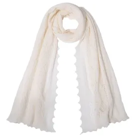 Jewel Cashmere Scarf - Winter White