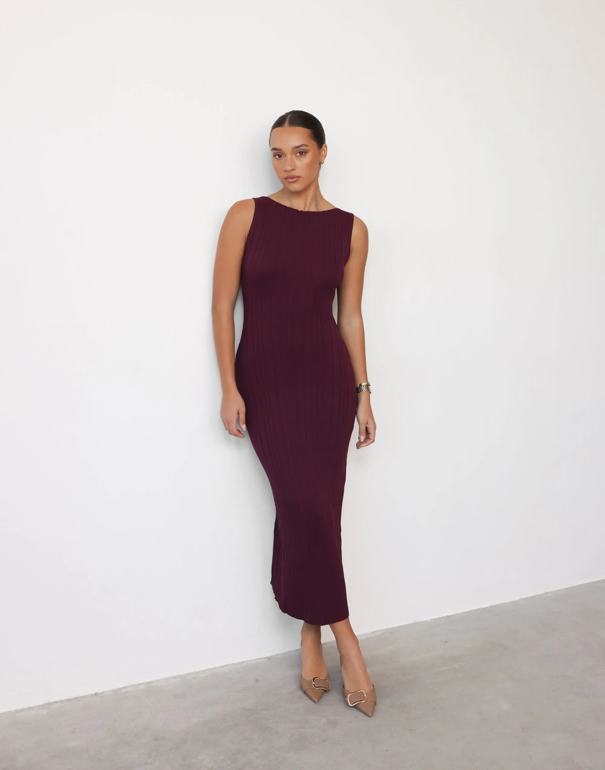 Kienna Maxi Dress (Plum)