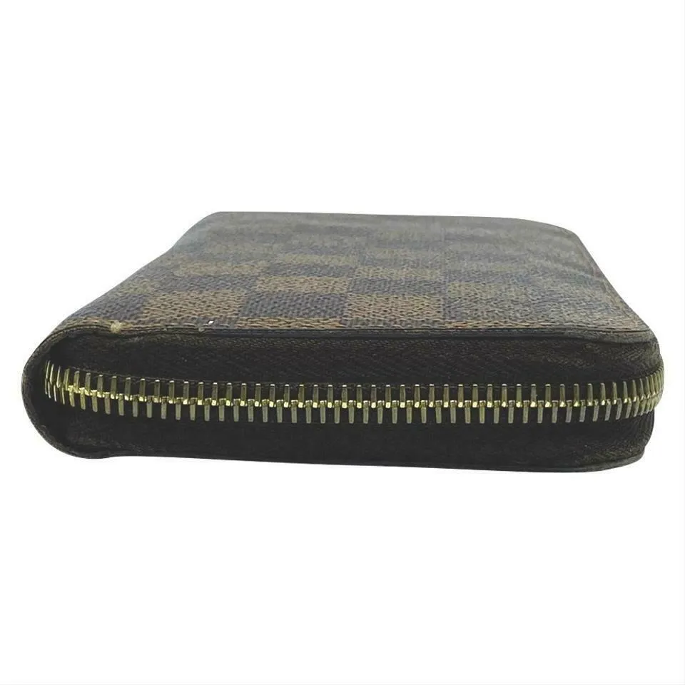 Louis Vuitton Brown Zippy Damier Ebene Wallet