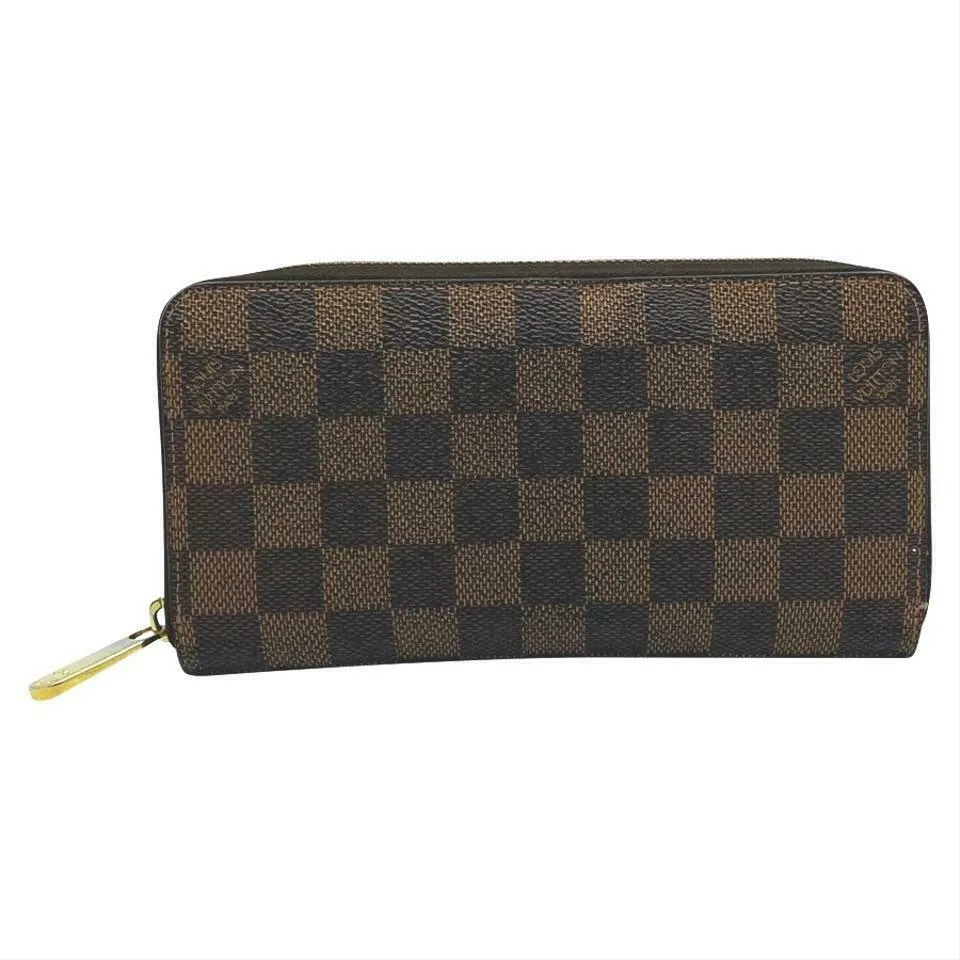 Louis Vuitton Brown Zippy Damier Ebene Wallet