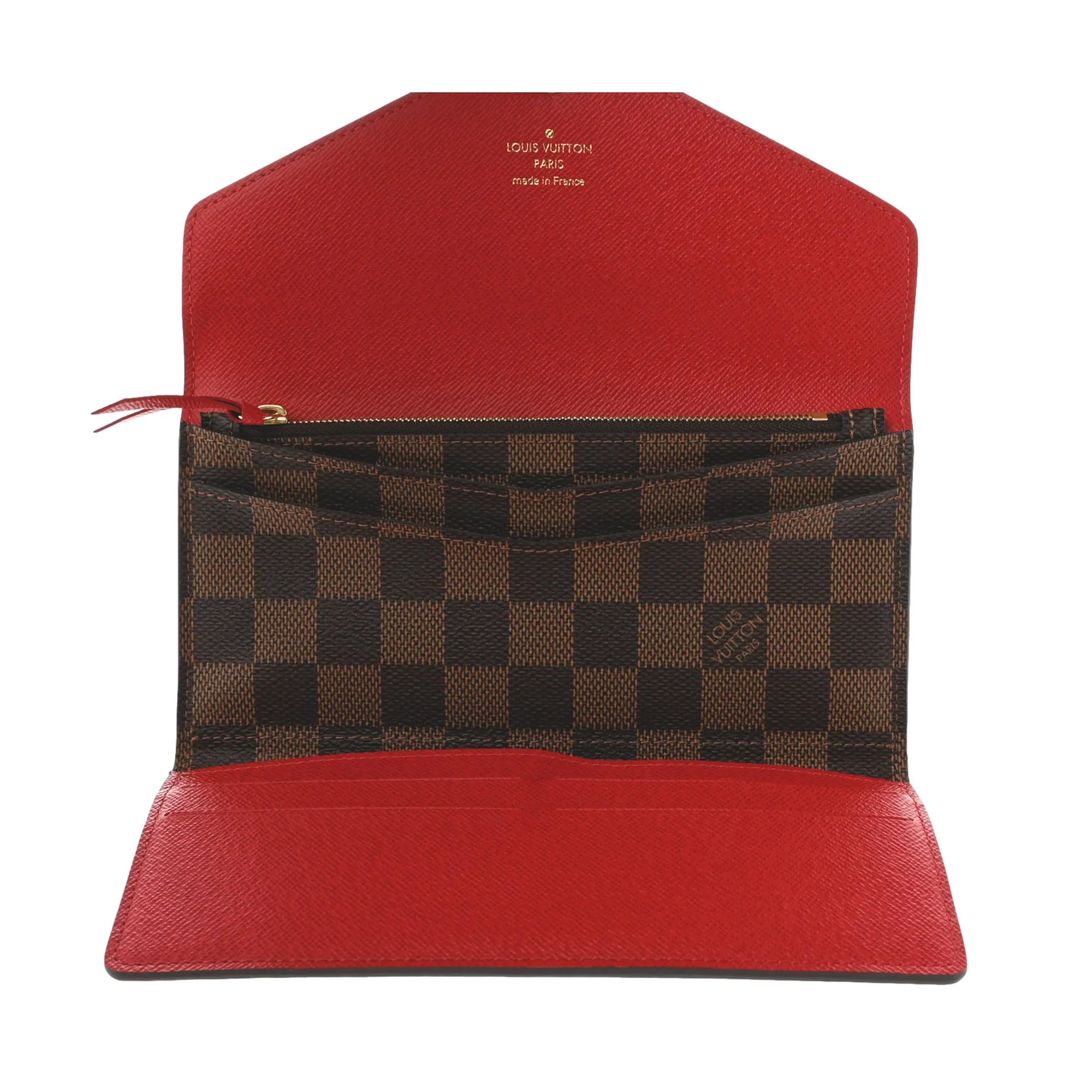 Louis Vuitton Josephine Damier Ebene Continental Long Trifold Wallet