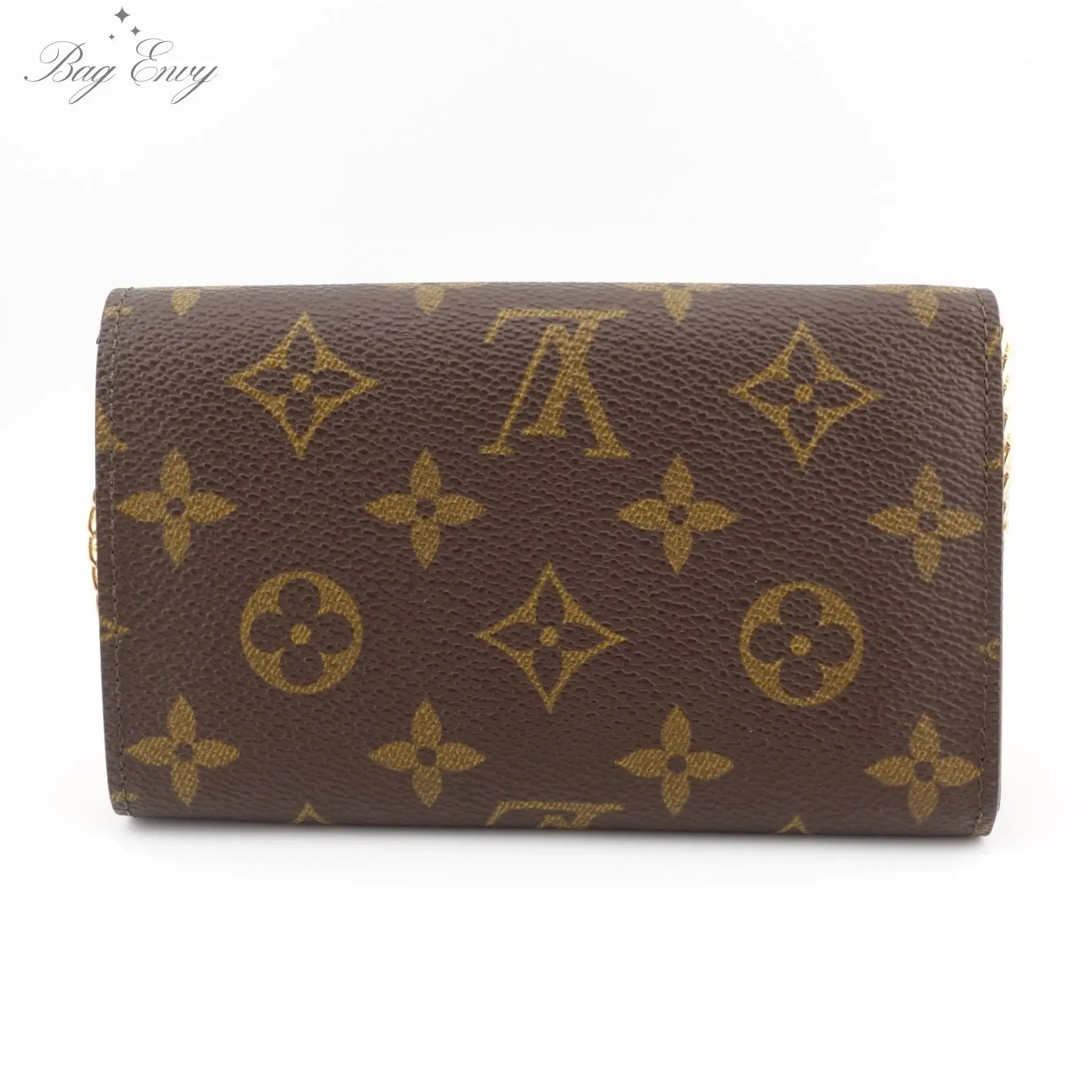 LOUIS VUITTON Monogram Porte Monnaie Billets Tresor Wallet On Chain