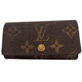 Men's Vintage Monogram Key Wallet Brown