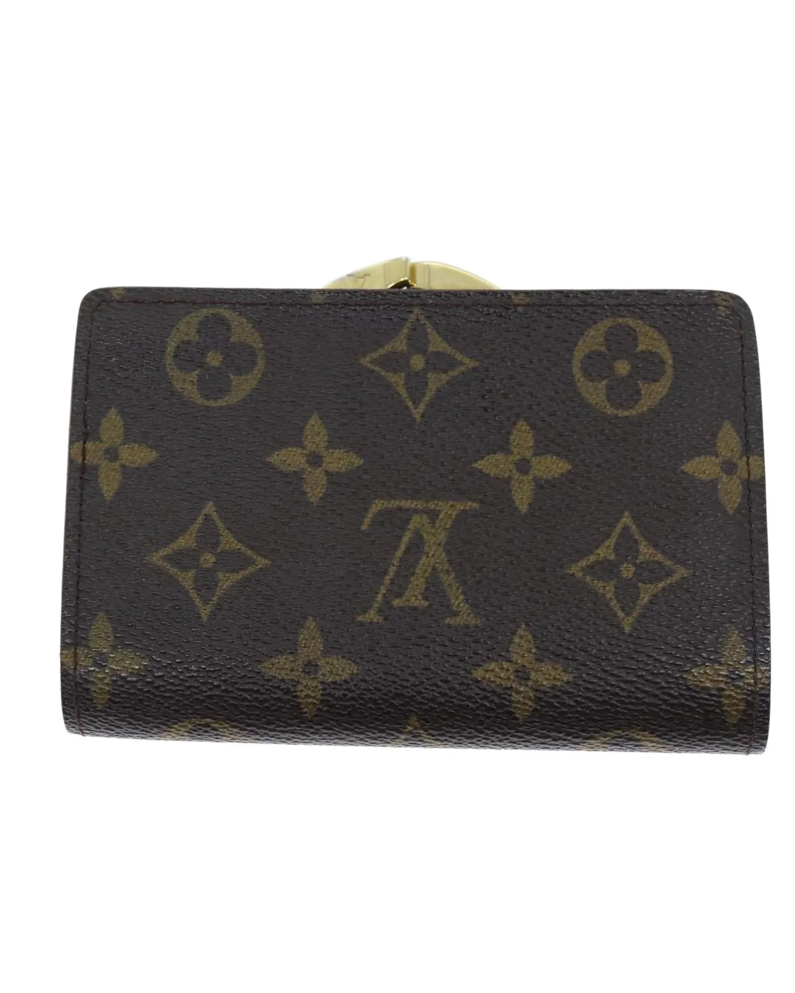 Monogram Bifold Wallet with Button Clasp - Used (Rank C)