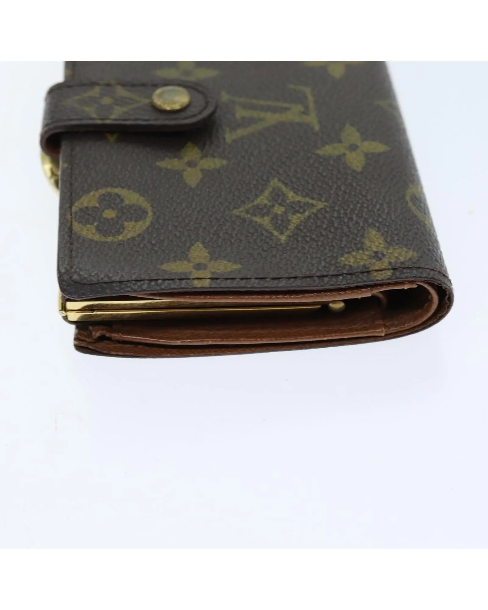 Monogram Bifold Wallet with Button Clasp - Used (Rank C)