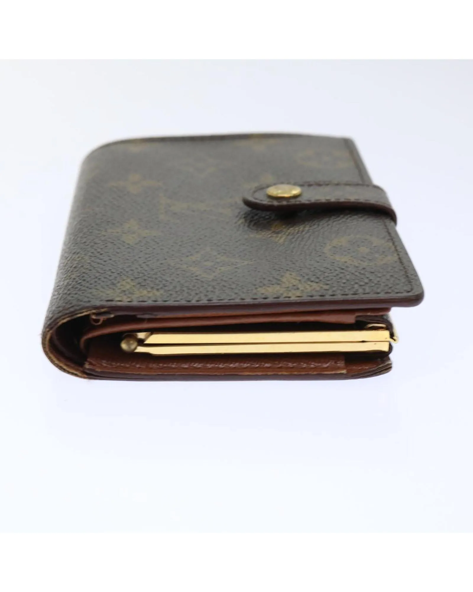 Monogram Bifold Wallet with Clasp Button - CD Rank