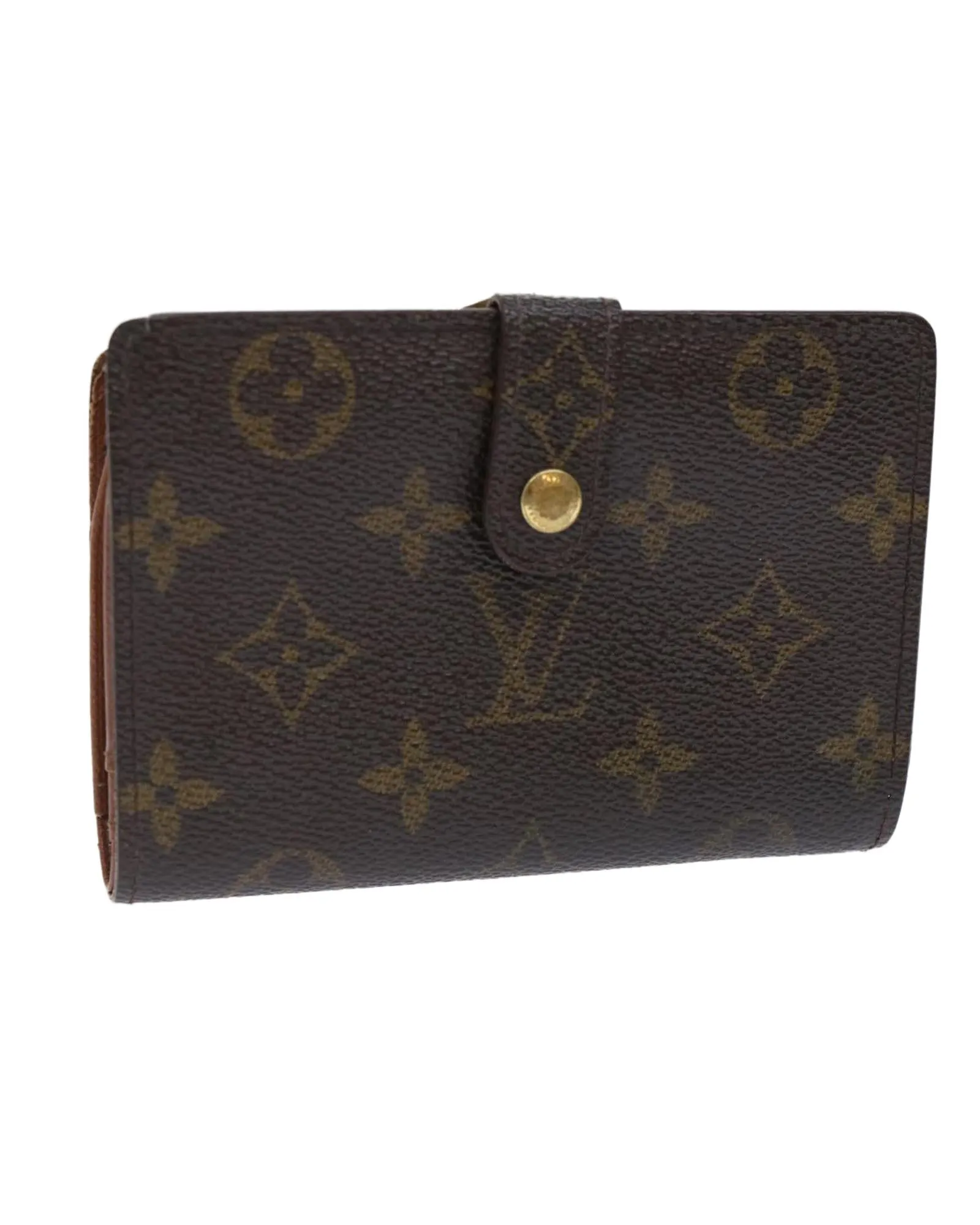 Monogram Bifold Wallet with Clasp Button - CD Rank