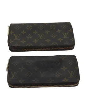 Monogram Canvas Wallet Set with Wear and Tear