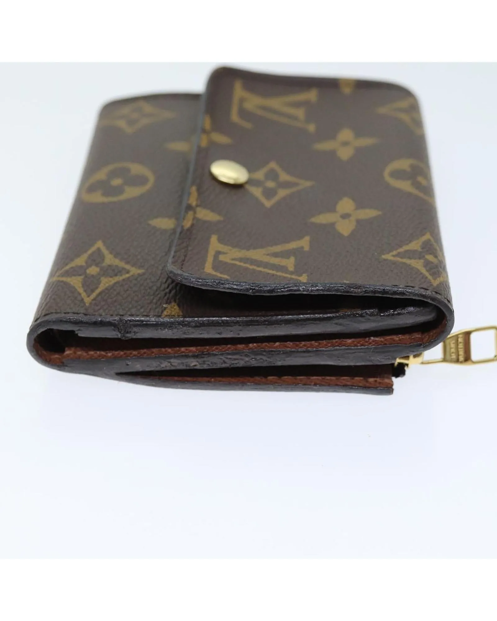 Monogram Canvas Wallet with Dust Bag and Item Box