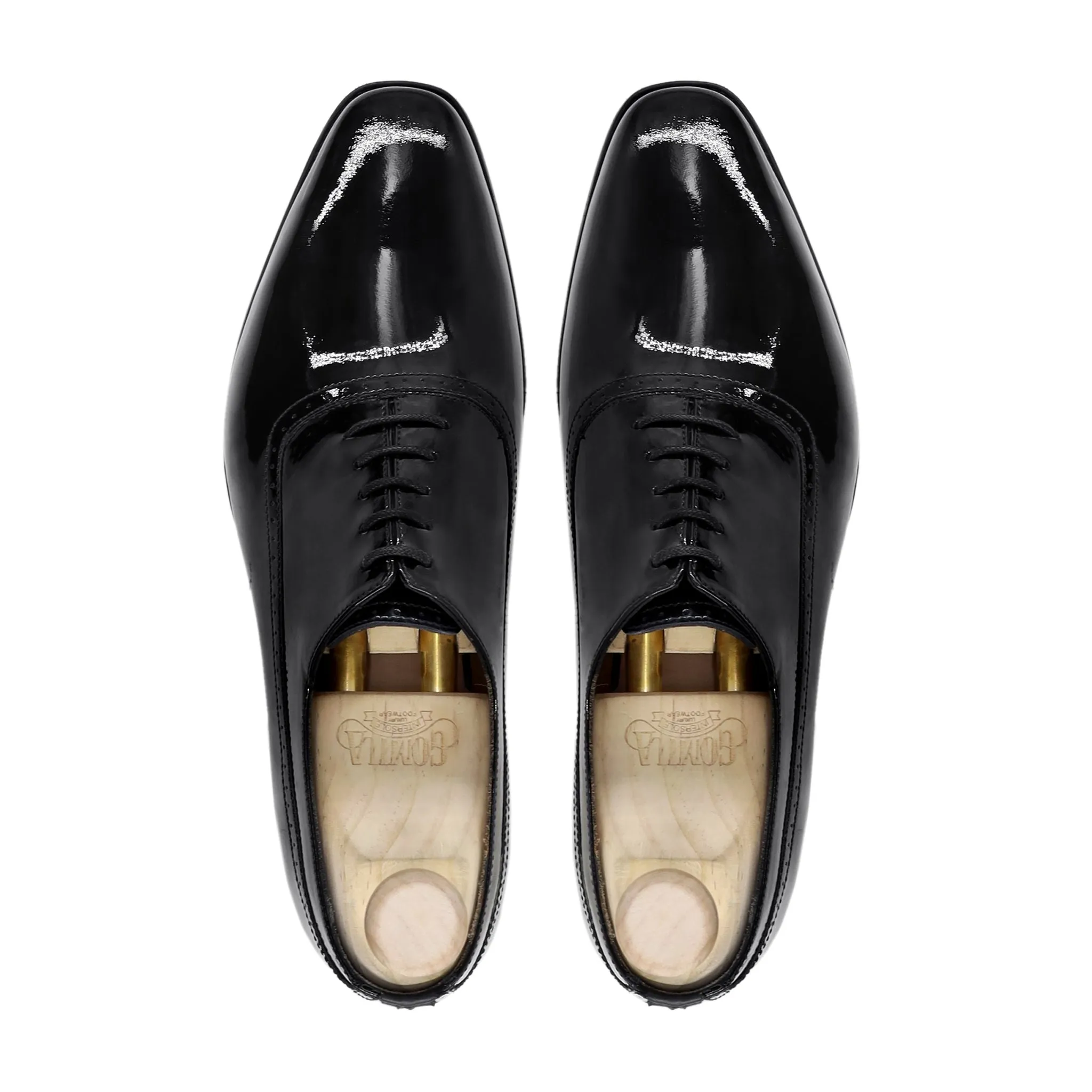 Mosela - Men's Black Patent Leather Oxford Shoe