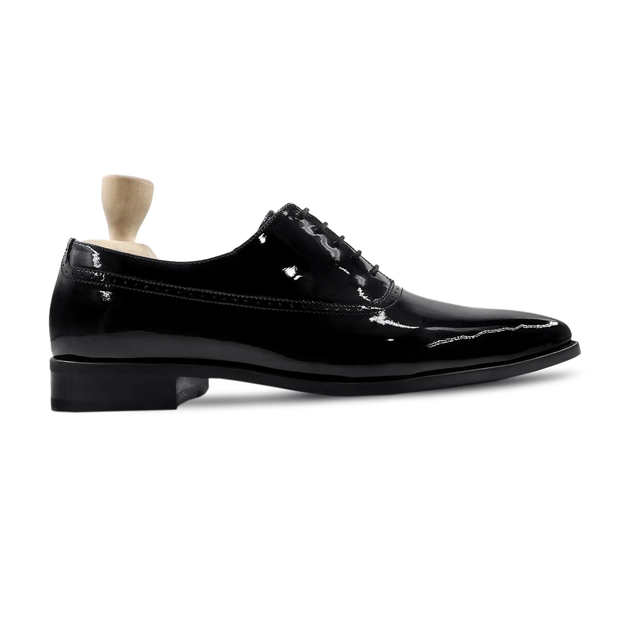 Mosela - Men's Black Patent Leather Oxford Shoe