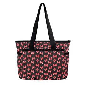 Polka Dot Bows Large Capacity Insulated Tote Bag