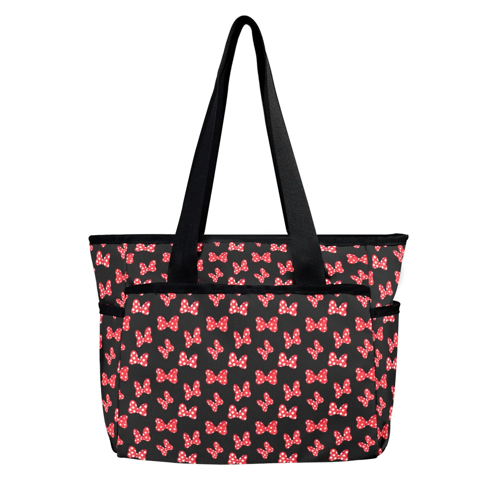 Polka Dot Bows Large Capacity Insulated Tote Bag