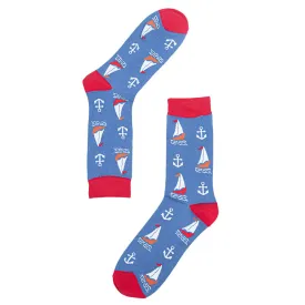 Sailing Boats and Anchors Socks