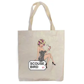 Scouse Bird Logo Glitter Tote Bag