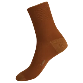 Soft Merino Short Leg Socks in Terracotta - Aussie Made