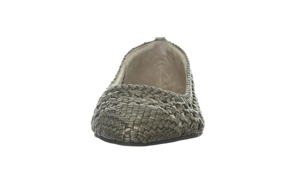 Weave Ballet Flat - Pewter Metallic