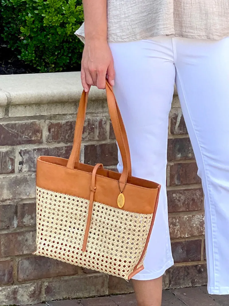 Wild Weave Cane Tote