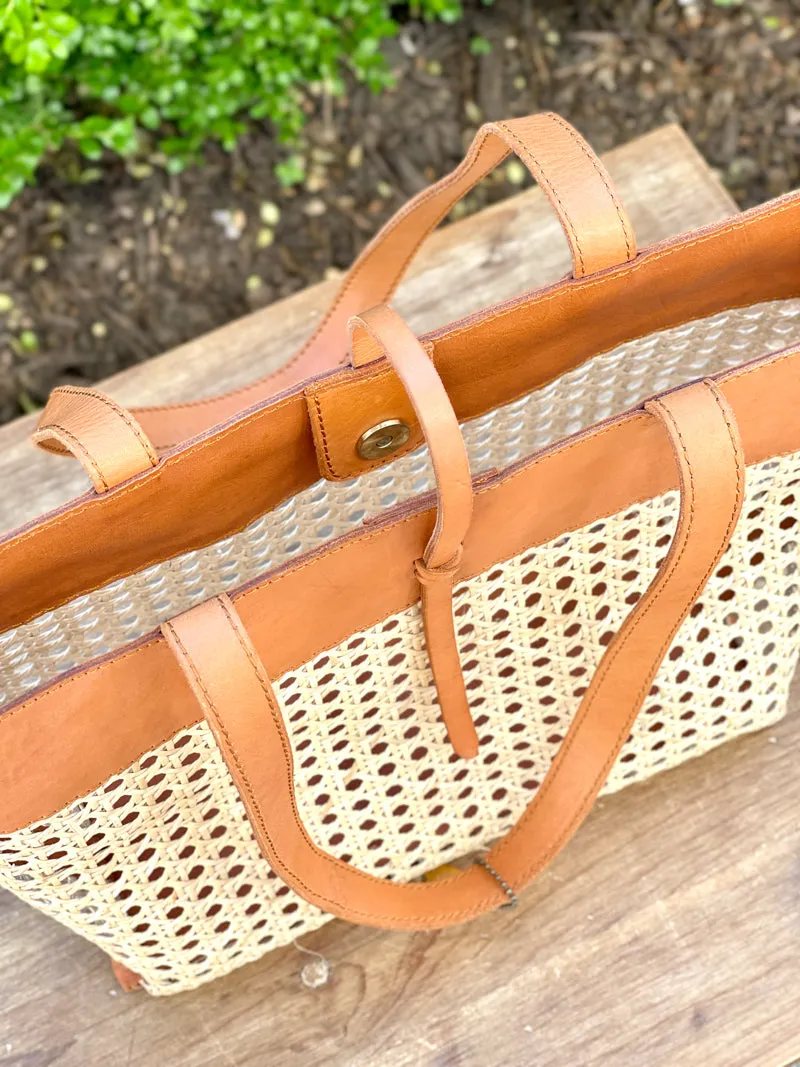 Wild Weave Cane Tote