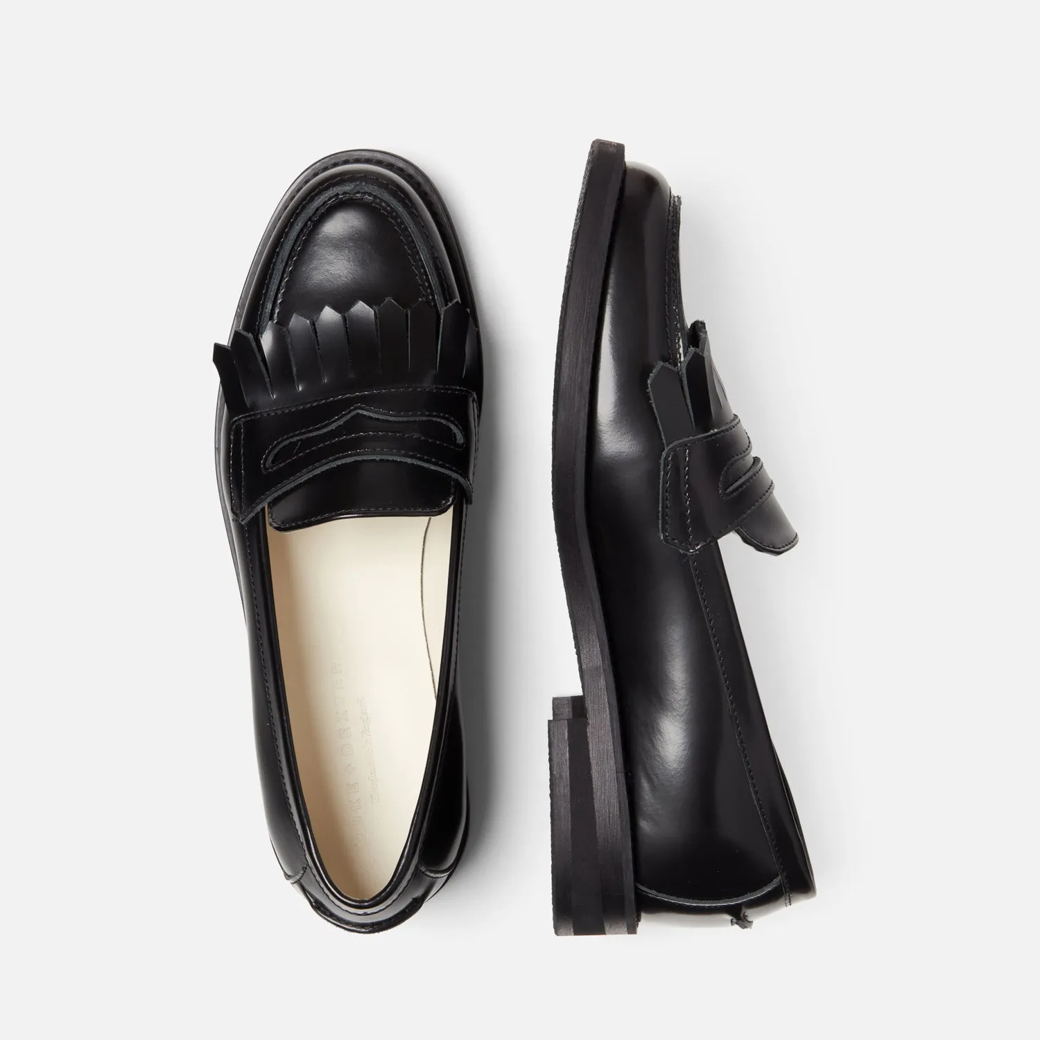 Wilde Black Fringe Penny Loafer - Women's