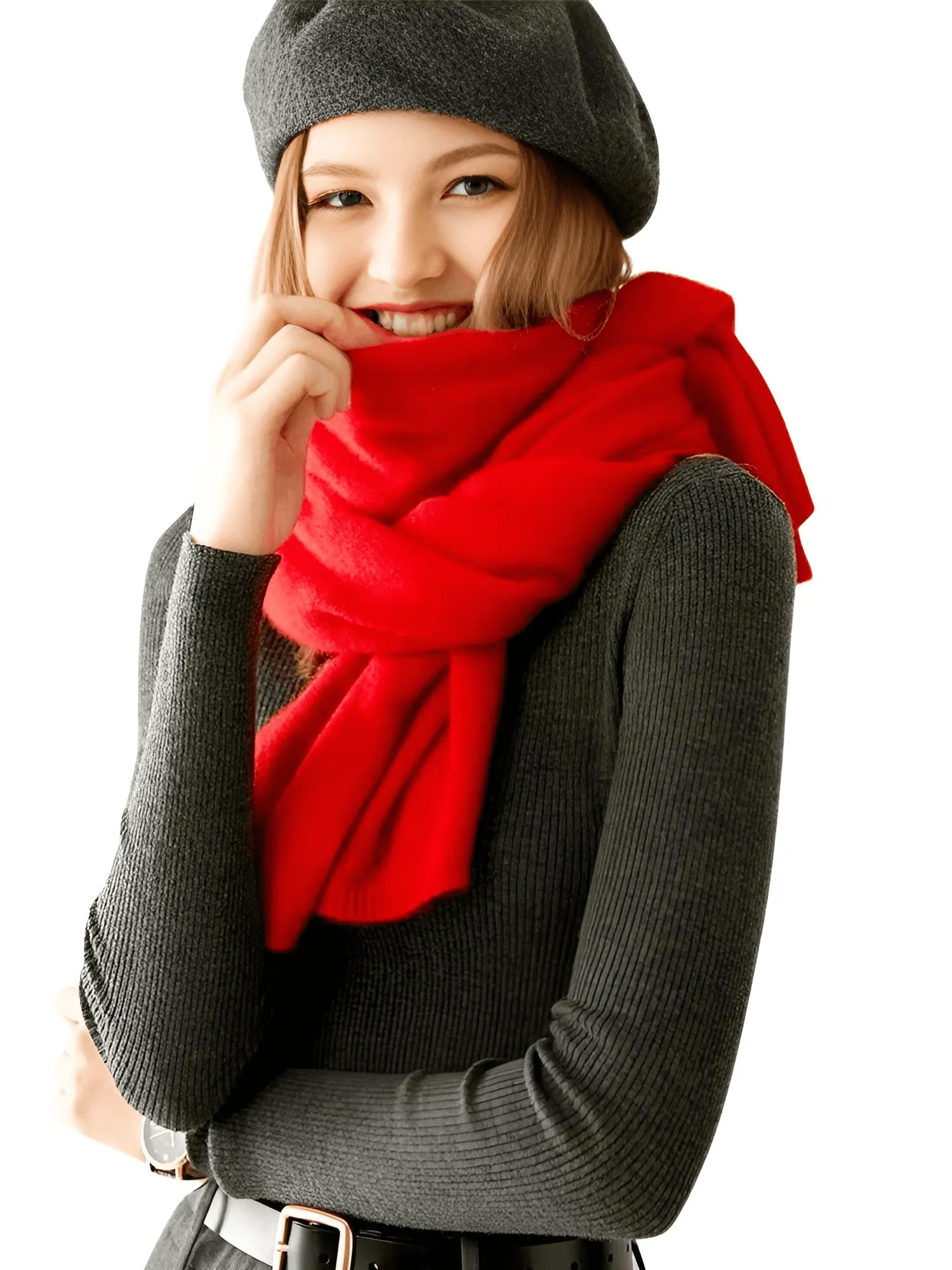 Women's Cashmere Scarf - 100% Goat Cashmere